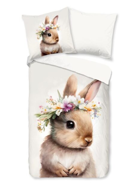 Pure Kinderdekbedovertrek "Evi" - Off-Wit - (135x200 cm) - 100% Polyester