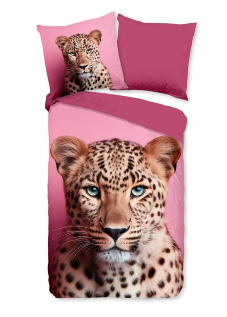 Pure Dekbedovertrek "Leona" - Roze - (200x200 cm) - 100% Polyester