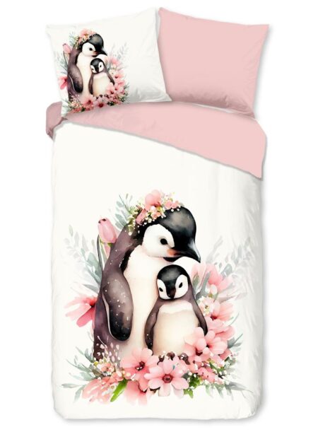 Good Morning Kinderdekbedovertrek "Penny" - Roze - (140x220 cm) - 100% Katoen