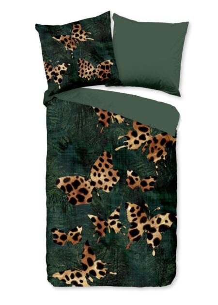 Pure Dekbedovertrek "Lido" - Groen - (135x200 cm) - 100% Polyester