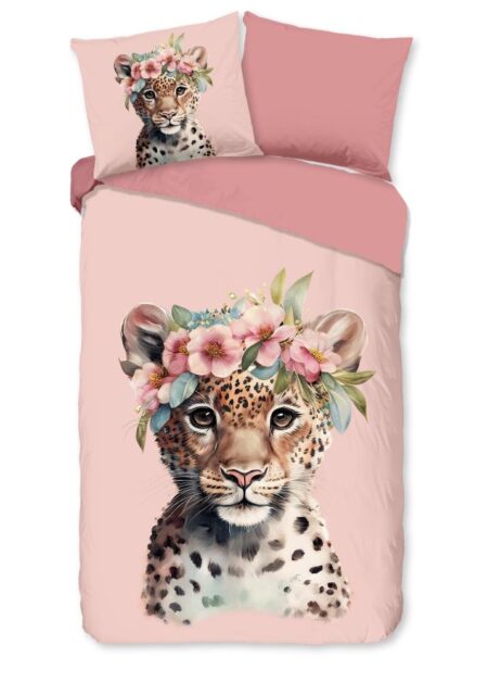Good Morning Kinderdekbedovertrek "Kiran" - Roze - (140x220 cm) - 100% Katoen