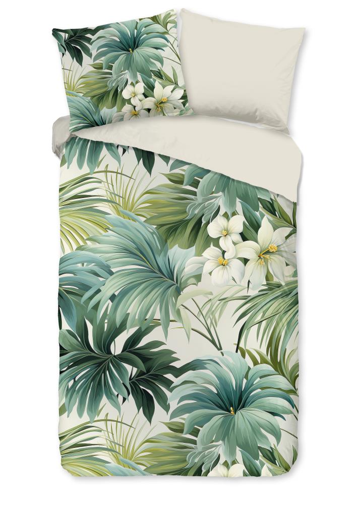 Pure Dekbedovertrek "Virna" - Groen - (240x220 cm) - 100% Polyester - Afbeelding 2