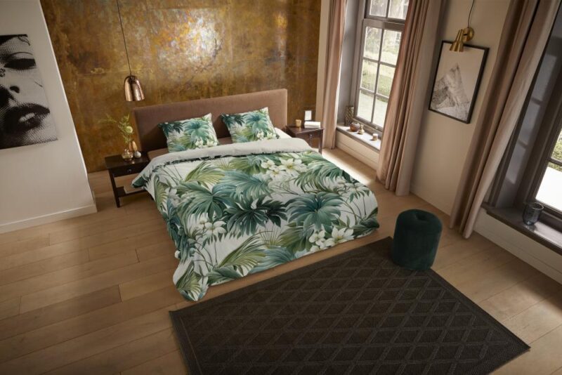 Pure Dekbedovertrek "Virna" - Groen - (240x220 cm) - 100% Polyester - Afbeelding 3