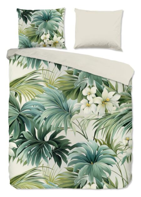 Pure Dekbedovertrek "Virna" - Groen - (200x220 cm) - 100% Polyester