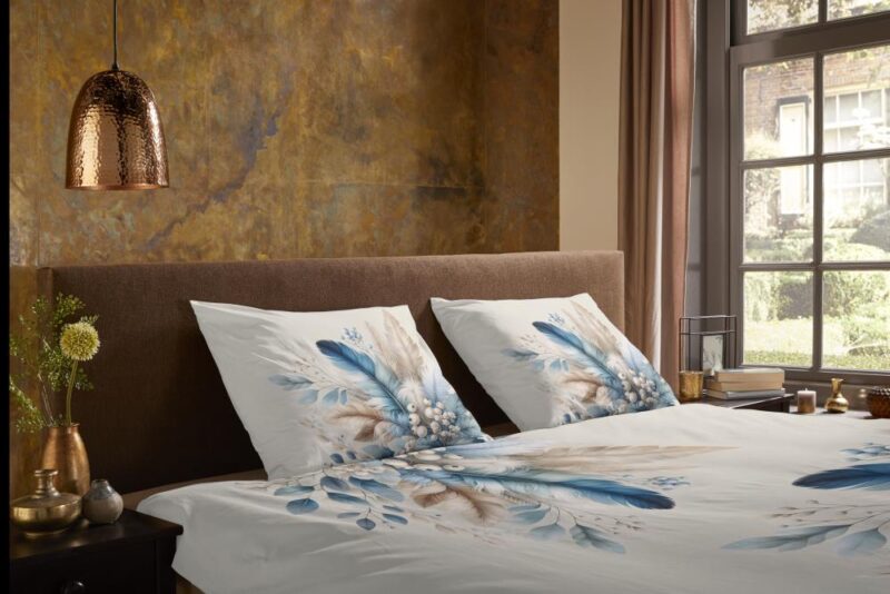 Pure Dekbedovertrek "Alva" - Blauw - (200x220 cm) - 100% Polyester - Afbeelding 4