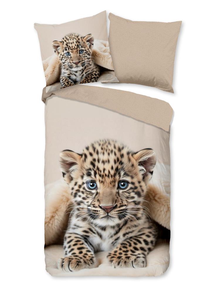 Good Morning Kinderdekbedovertrek "Simo" - Bruin - (135x200 cm) - 100% Katoen