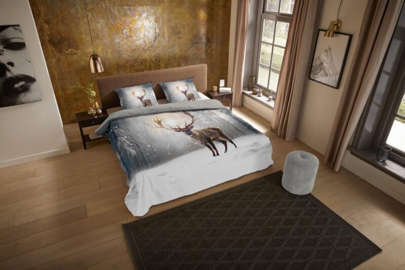 Pure Dekbedovertrek "Jeppe" - Grijs - (155x220 cm) - 100% Polyester - Afbeelding 3