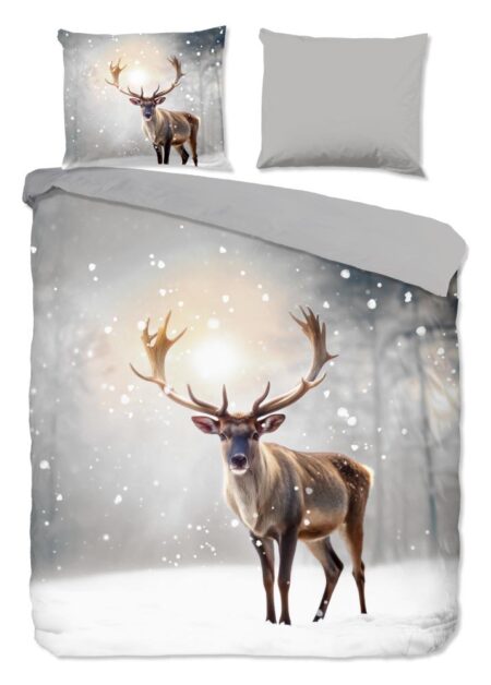 Pure Dekbedovertrek "Jeppe" - Grijs - (240x220 cm) - 100% Polyester