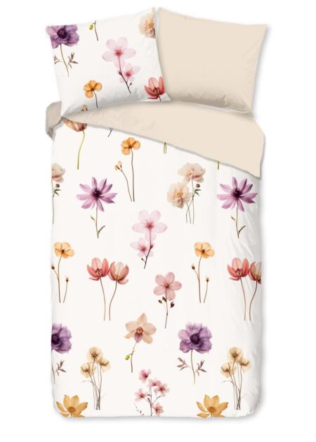 Pure Dekbedovertrek "Duvre" - Off-Wit - (140x220 cm) - 100% Polyester