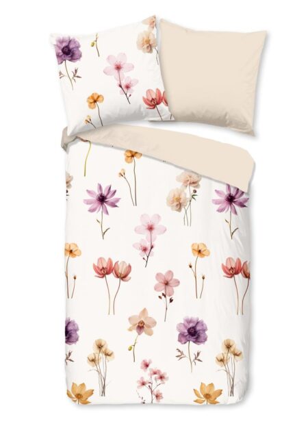 Pure Dekbedovertrek "Duvre" - Off-Wit - (155x220 cm) - 100% Polyester