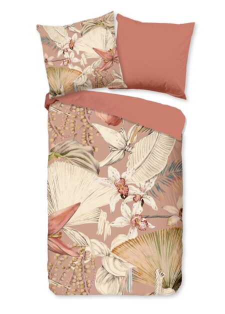 Pure Dekbedovertrek "Ramani" - Roze - (200x200 cm) - 100% Polyester