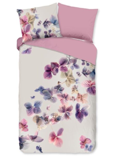 Pure Dekbedovertrek "Seblia" - Grijs - (140x220 cm) - 100% Polyester