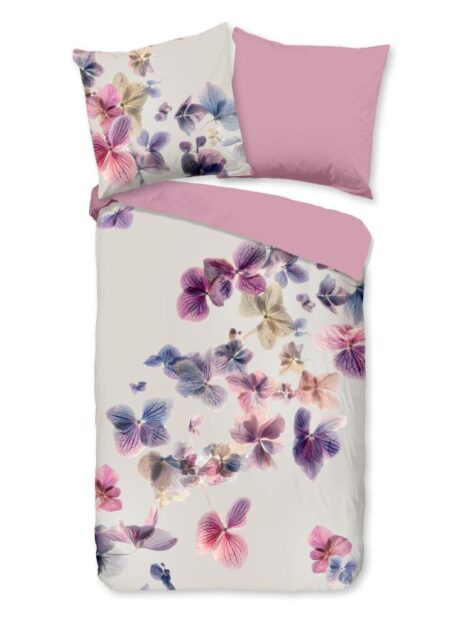 Pure Dekbedovertrek "Seblia" - Grijs - (155x220 cm) - 100% Polyester