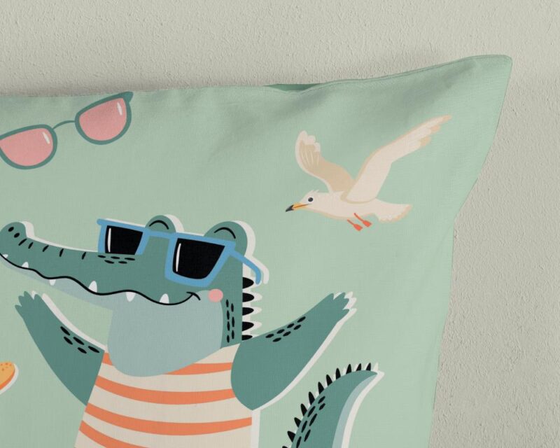 Good Morning Kinderdekbedovertrek "Soleil" - Groen - (140x220 cm) - 100% Katoen - Afbeelding 4
