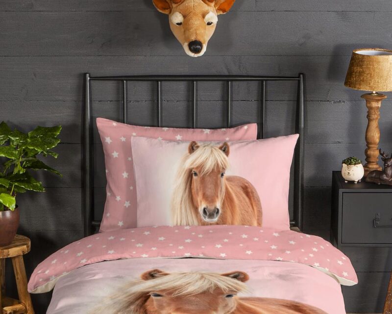 Good Morning Kinderdekbedovertrek "Caitlin" - Roze - (135x200 cm) - 100% Katoen - Afbeelding 4