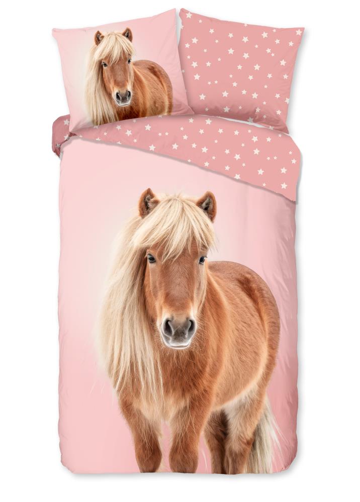 Good Morning Kinderdekbedovertrek "Caitlin" - Roze - (135x200 cm) - 100% Katoen - Afbeelding 2