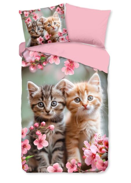 Good Morning Kinderdekbedovertrek "Mischa" - Roze - (140x220 cm) - 100% Katoen