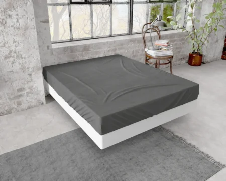 Dreamhouse Flanel Premium Hoeslaken Antraciet 90 x 200/210 cm