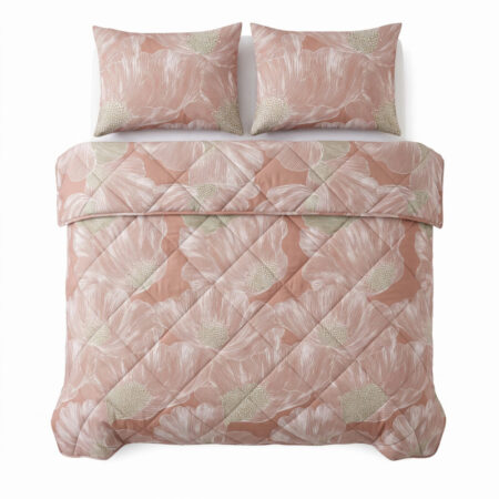 Dreamhouse Lazy dekbed Veer Terrcacotta Met Kussenslopen 200 x 220 cm
