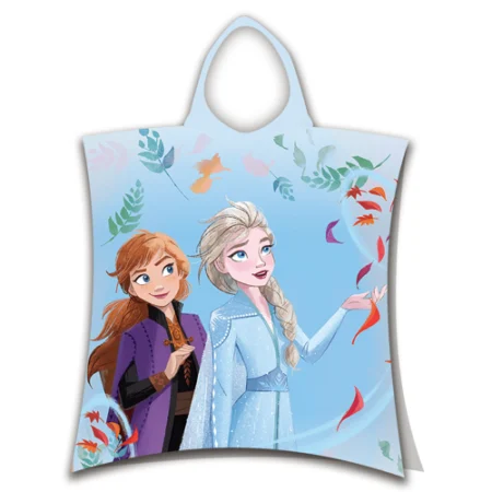 Frozen poncho 50 x 115 cm (blauw)