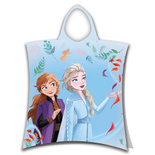 Frozen poncho 50 x 115 cm (blauw)