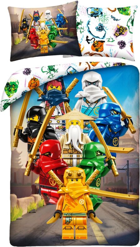 Lego ninjago dekbedovertrek 140 x 200 cm  - Katoen - 70 x 90 cm