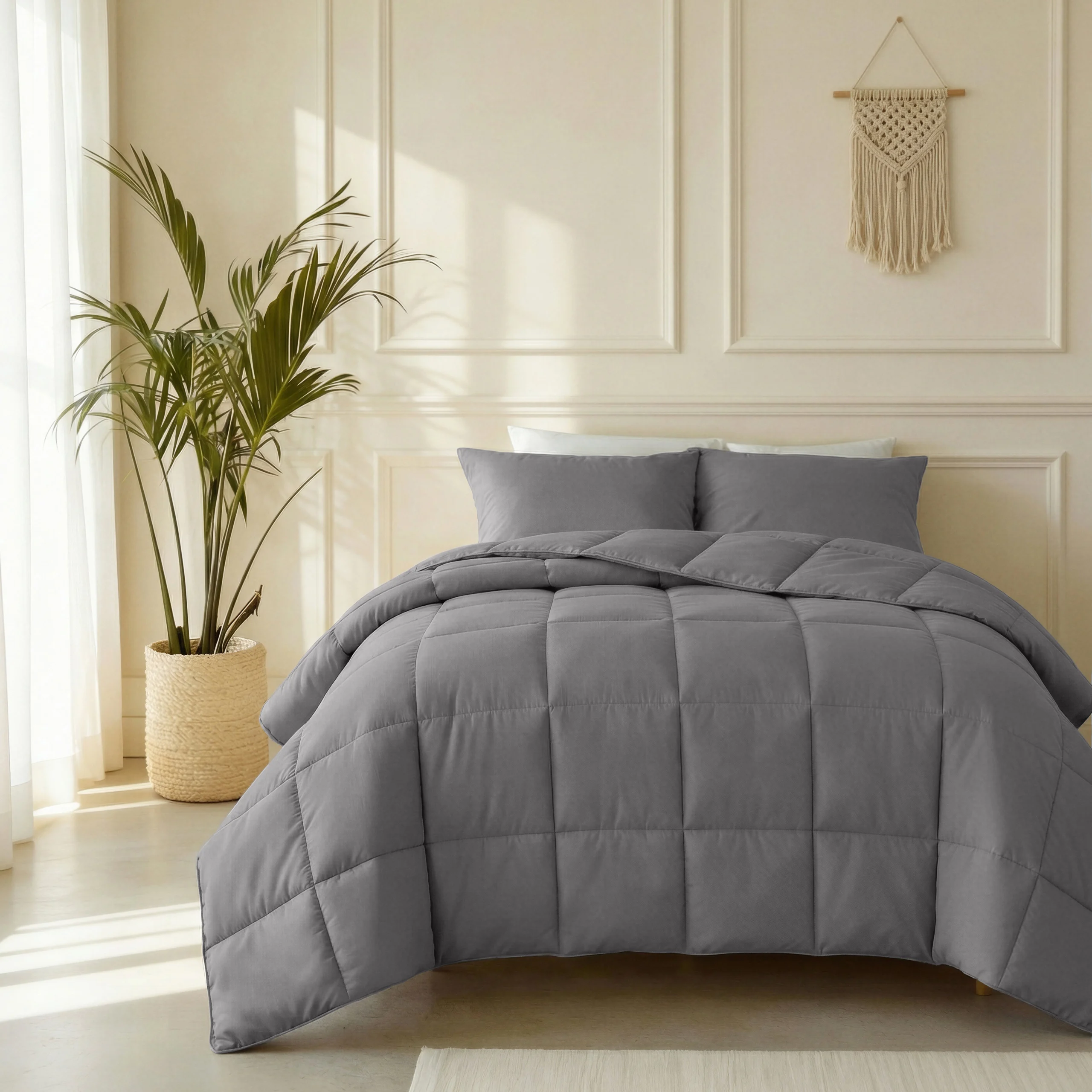 Primaviera Deluxe Lazy Dekbed Pecale Antraciet 200 x 220 cm - Afbeelding 2