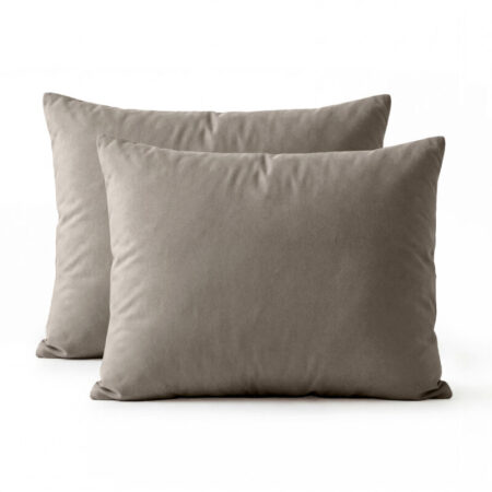 Primaviera Deluxe Lazy Kussensloop Percale 2Pack Taupe Bruin 60 x 70 cm
