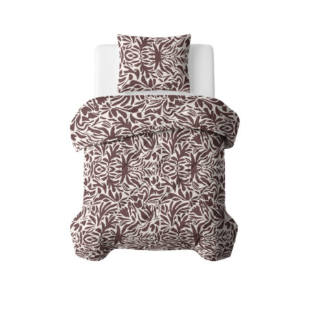 Sleeptime Lazy Dekbed Denzo Rood/Bruin 140 x 200 Met Kussensloop cm