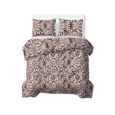 Sleeptime Lazy Dekbed Denzo Rood/Bruin 200 x 200 Met Kussenslopen cm