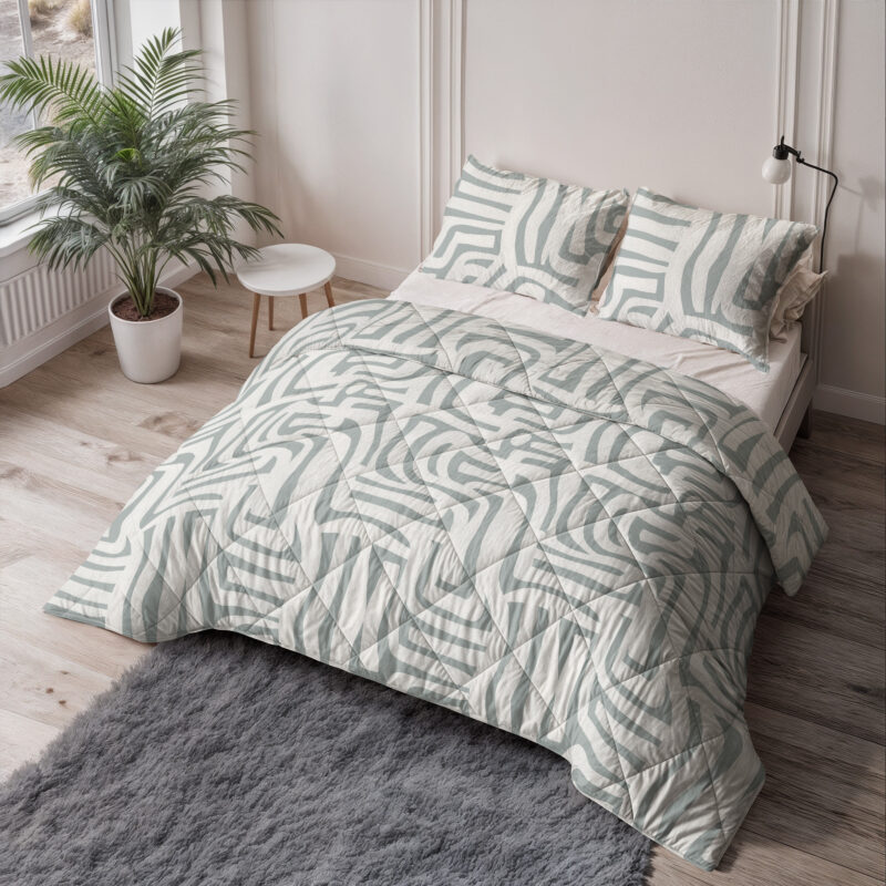 Sleeptime Lazy Dekbed Eran Groen 140 x 200 Met Kussensloop cm - Afbeelding 2