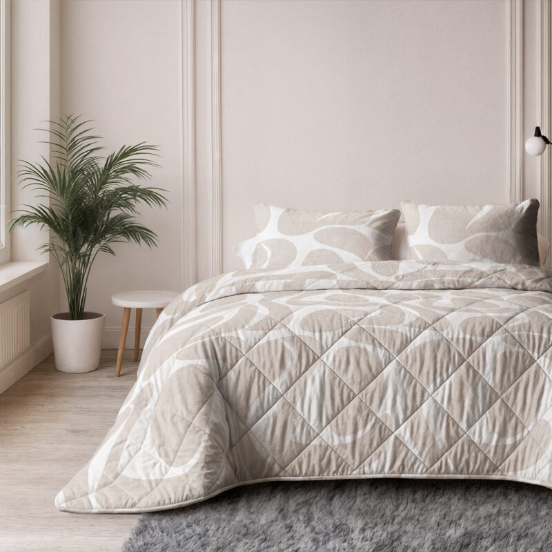 Sleeptime Lazy Dekbed Kello Taupe/Zand 140 x 200 Met Kussensloop cm - Afbeelding 3