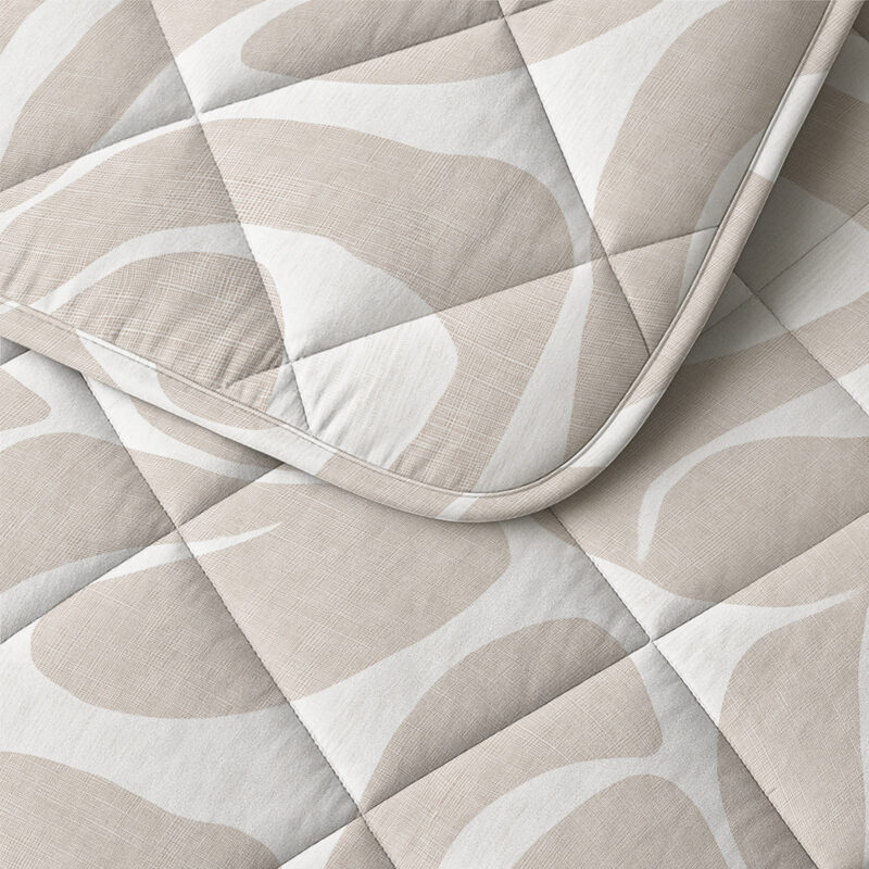 Sleeptime Lazy Dekbed Kello Taupe/Zand 140 x 200 Met Kussensloop cm - Afbeelding 4