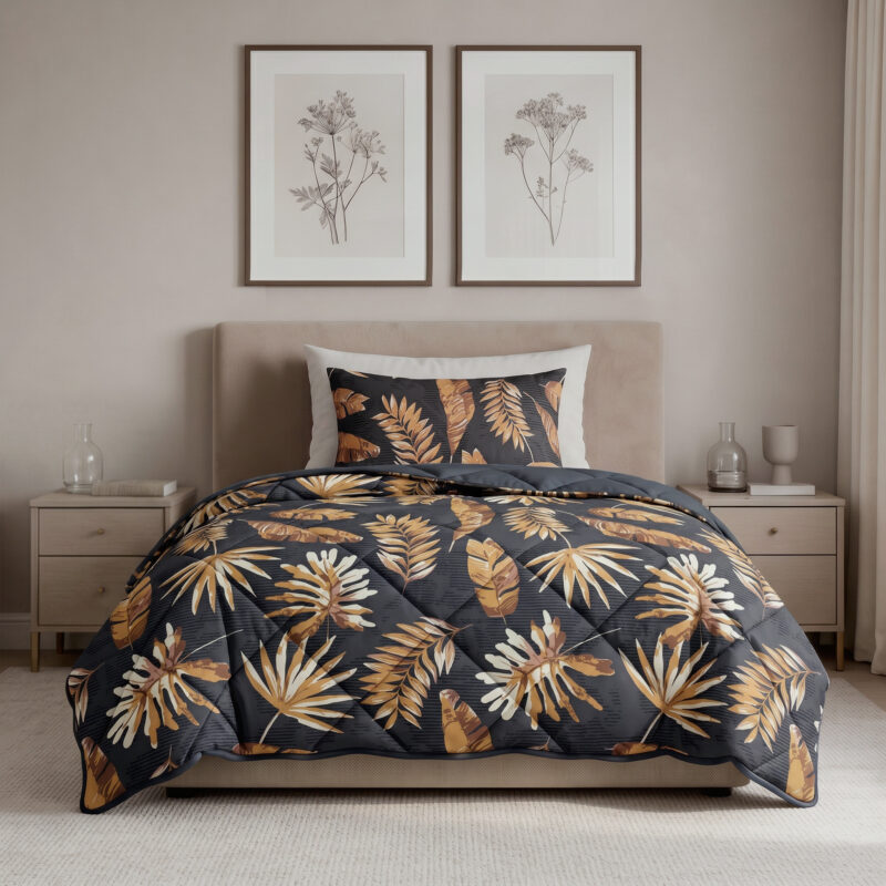 Sleeptime Lazy Dekbed Luisa Zwart 140 x 200 Met Kussensloop cm - Afbeelding 2