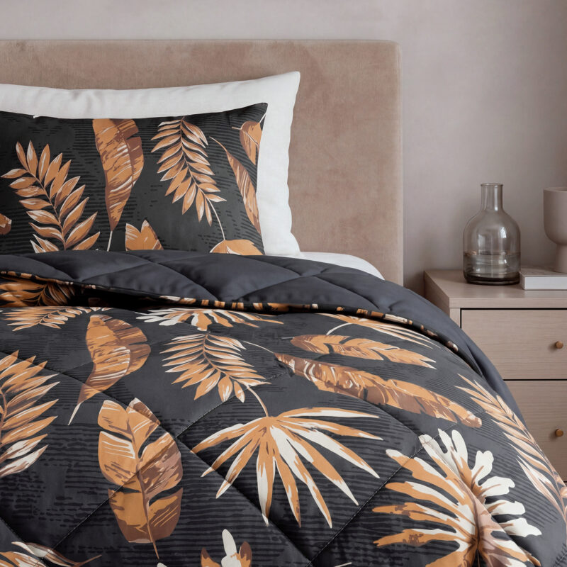 Sleeptime Lazy Dekbed Luisa Zwart 140 x 200 Met Kussensloop cm - Afbeelding 3