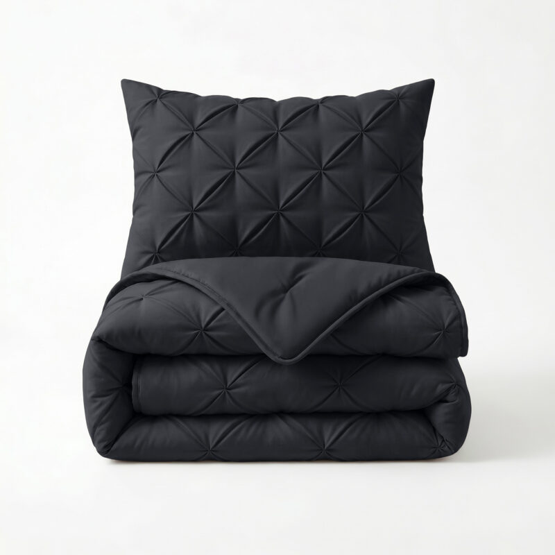 Sleeptime Lazy Dekbed Pintuck Antraciet 200 x 200 cm - Afbeelding 2