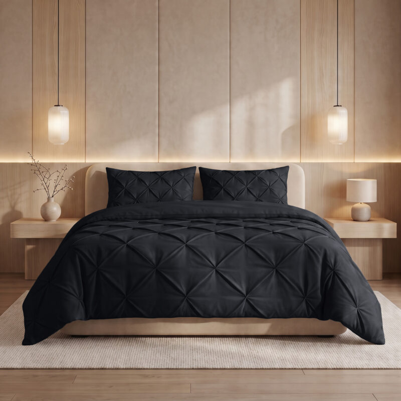 Sleeptime Lazy Dekbed Pintuck Antraciet 200 x 200 cm - Afbeelding 3
