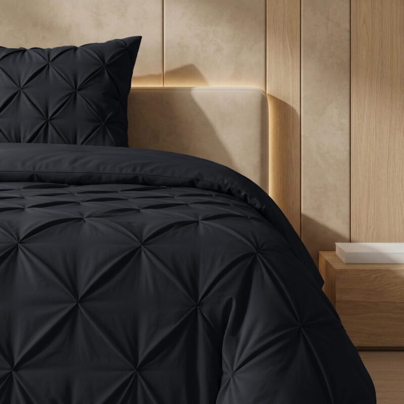 Sleeptime Lazy Dekbed Pintuck Antraciet 200 x 200 cm - Afbeelding 4