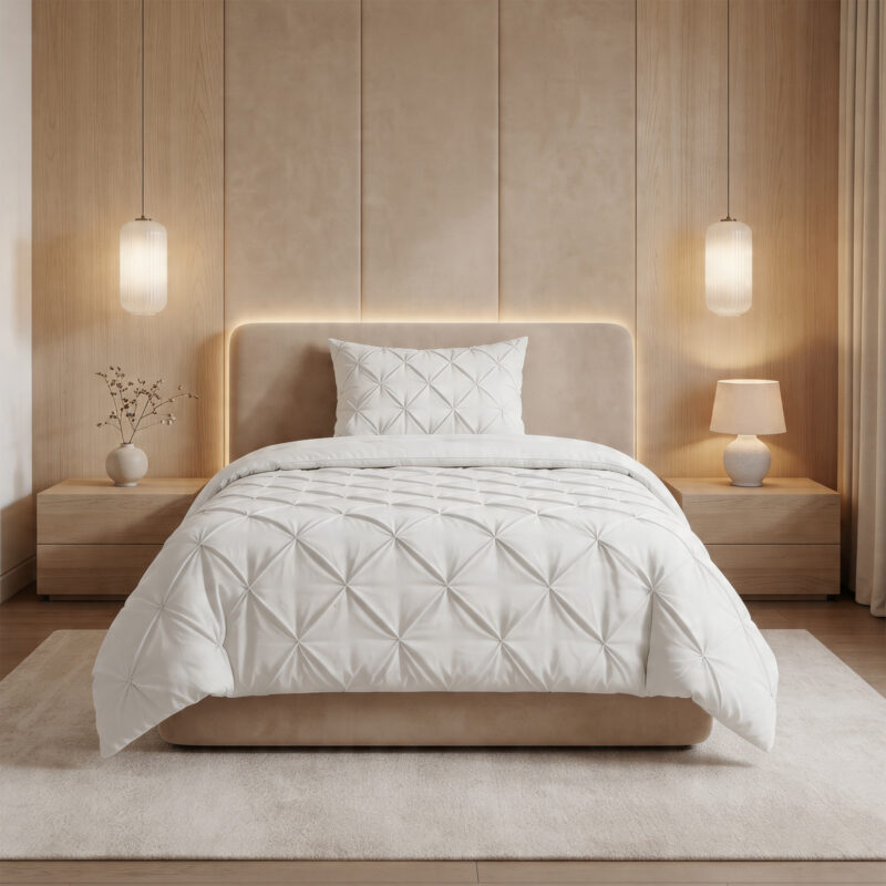 Sleeptime Lazy Dekbed Pintuck Off white 140 x 200 cm - Afbeelding 4