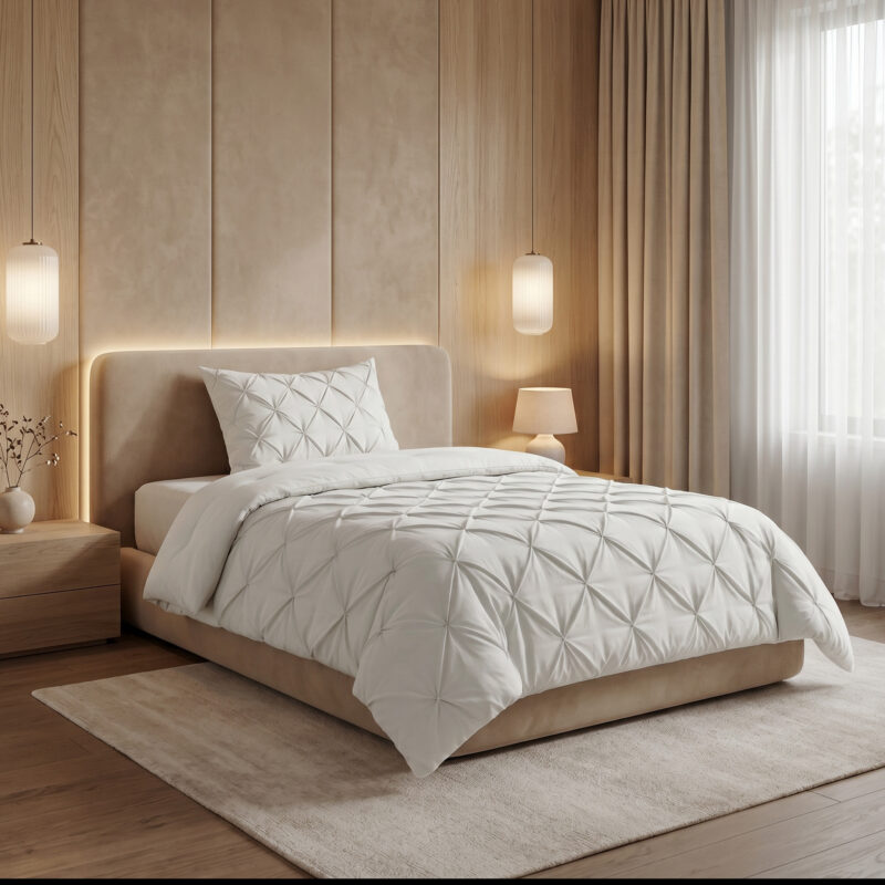 Sleeptime Lazy Dekbed Pintuck Off white 140 x 200 cm - Afbeelding 5