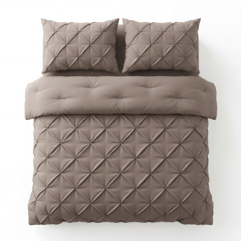Sleeptime Lazy Dekbed Pintuck Taupe 200 x 200 cm