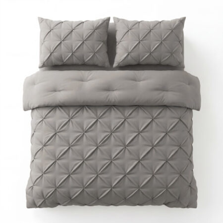 Sleeptime Lazy Dekbed Pintuck Taupe/Grijs 200 x 200 cm