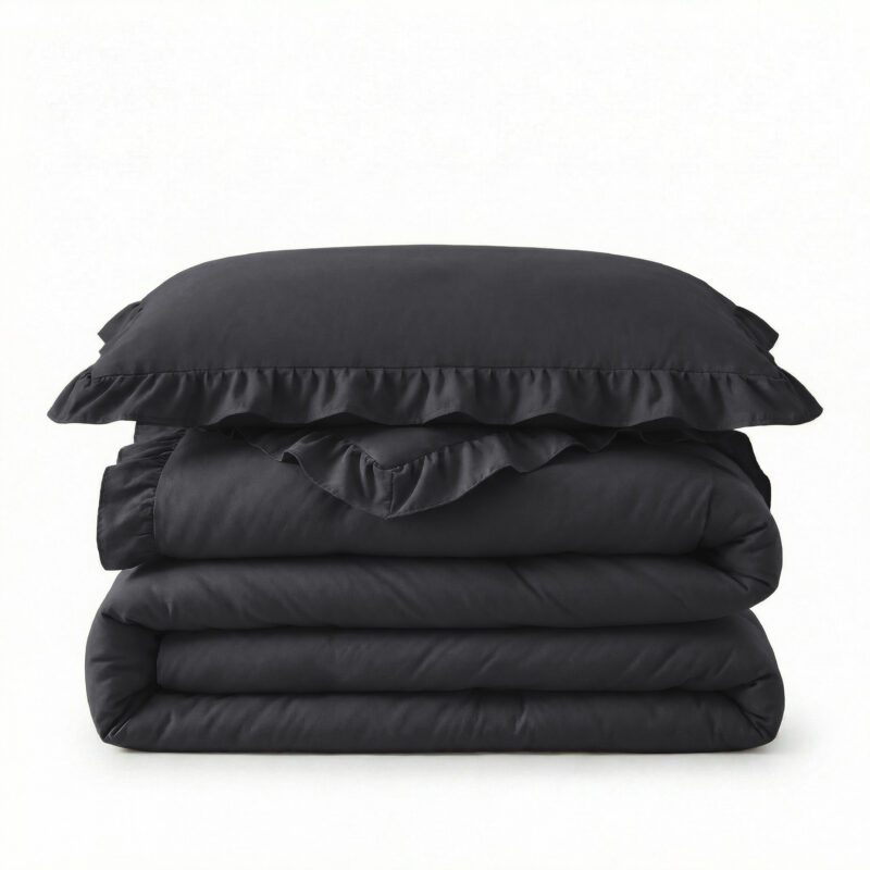 Sleeptime Lazy Dekbed Ruffles Antraciet 240 x 200 cm - Afbeelding 4