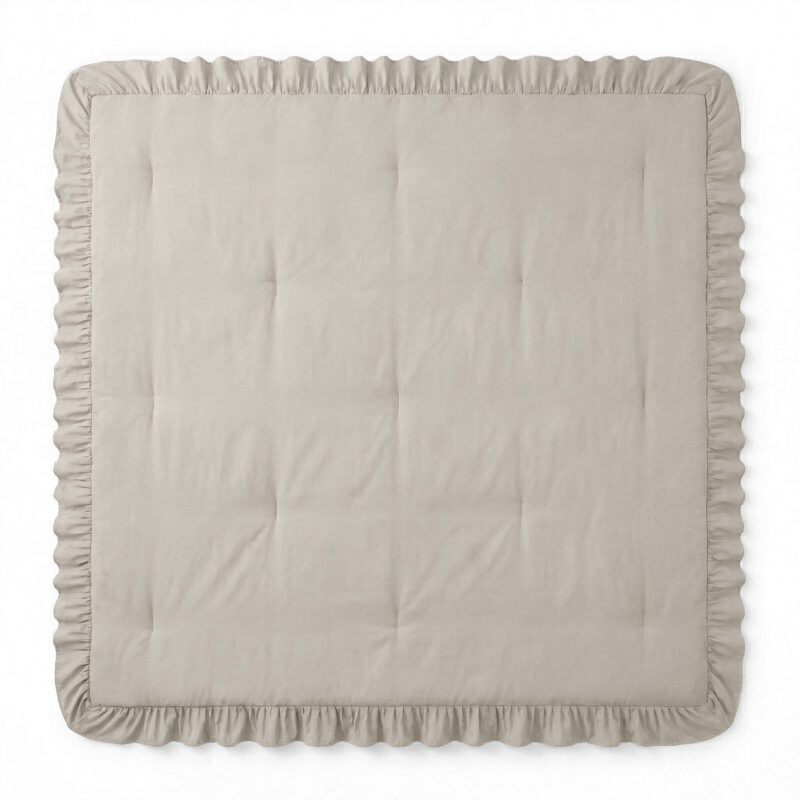 Sleeptime Lazy Dekbed Ruffles Taupe/Grijs 200 x 200 cm - Afbeelding 4