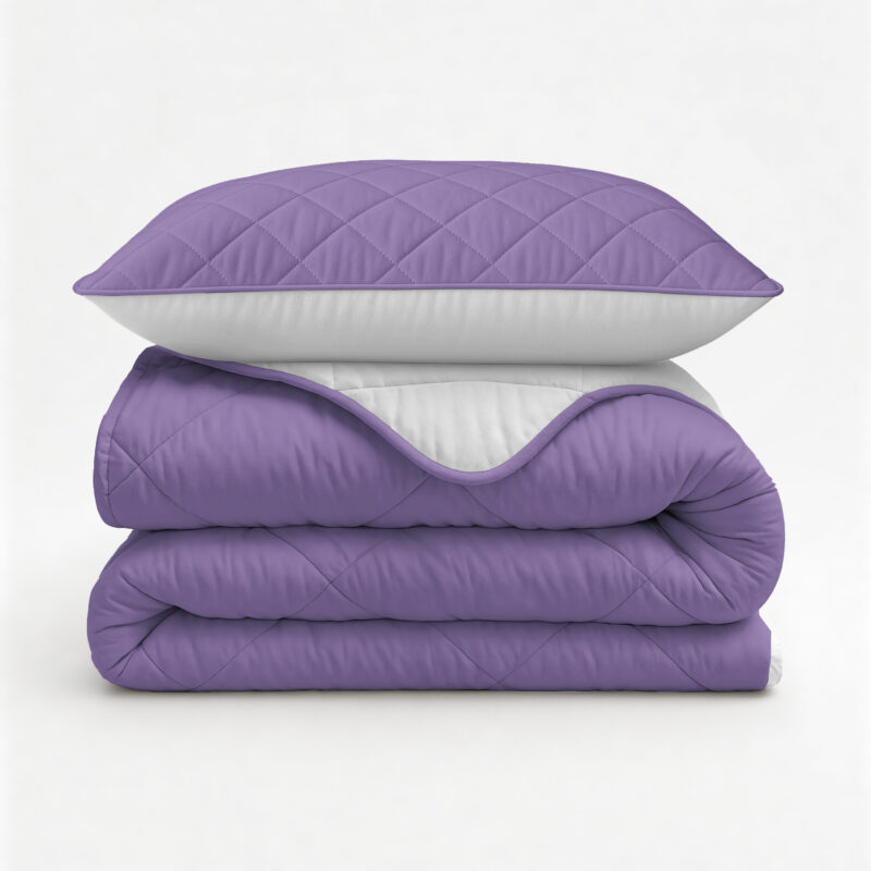 Sleeptime Lazy Dekbed Uni Beige - Lavendel 140 x 200 Met Kussensloop cm - Afbeelding 5