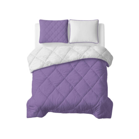 Sleeptime Lazy Dekbed Uni Beige - Lavendel 200 x 200 Met Kussenslopen cm