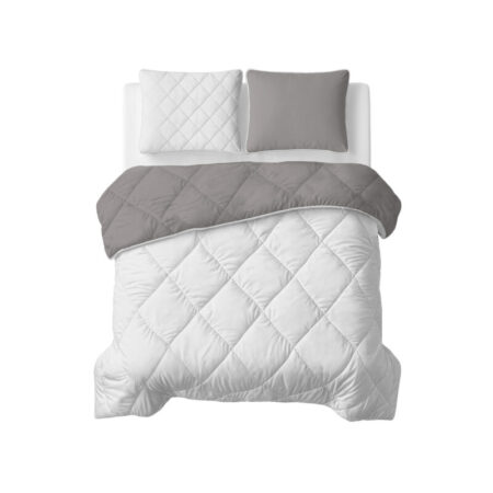 Sleeptime Lazy Dekbed Uni Beige - Taupe/Grijs 200 x 200 Met Kussenslopen cm