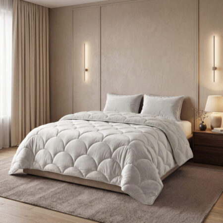 Sleeptime Lazy Teddy/Velvet Beige 200x200cm + 2x60x70 cm