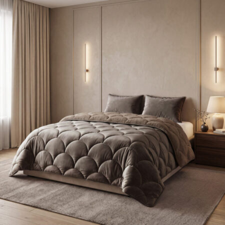 Sleeptime Lazy Teddy/Velvet  Taupe/Bruin 240x200cm + 2x60x70 cm