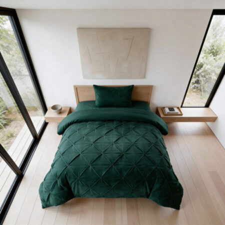 Sleeptime Lazy Velvet Pintuck Groen 140 x 220 cm